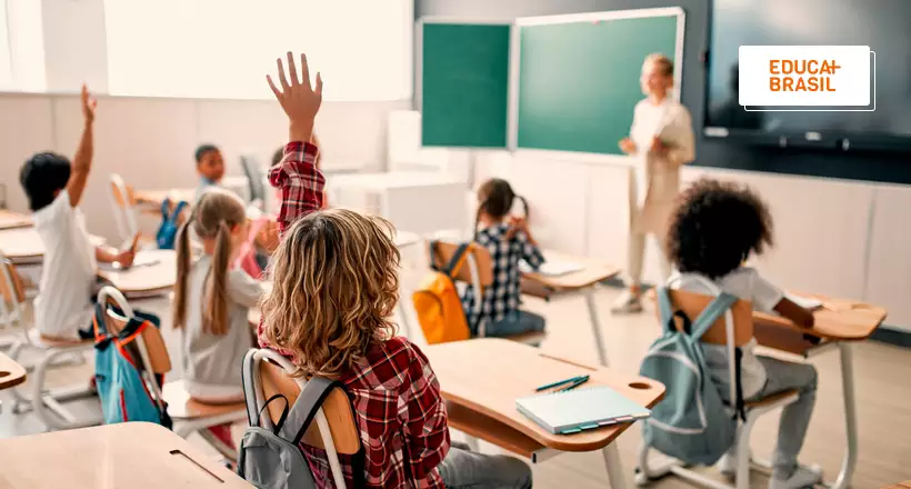 Alunos em sala de aula